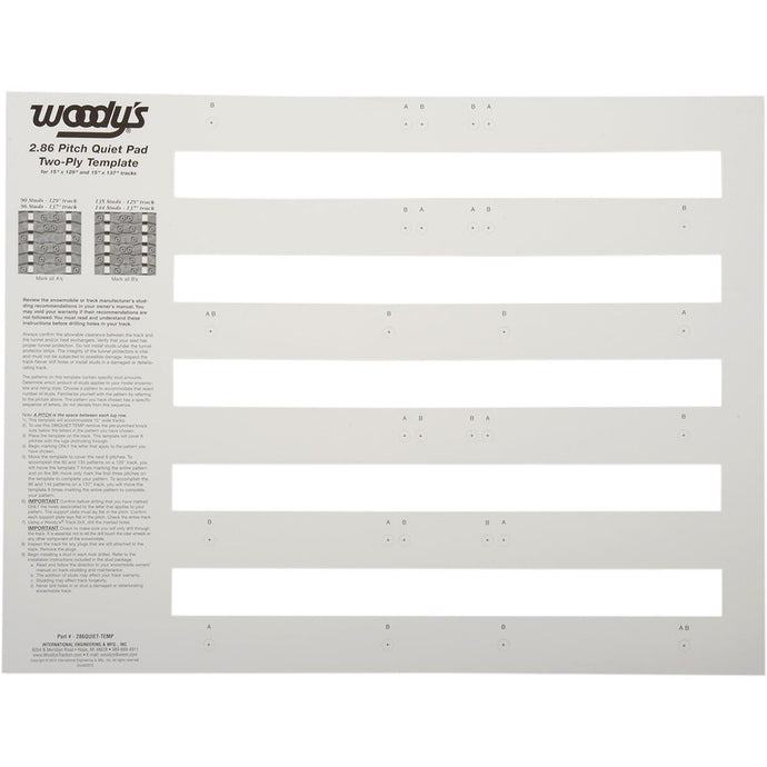 Woodys 286QUIET-TEMP Studding Templates