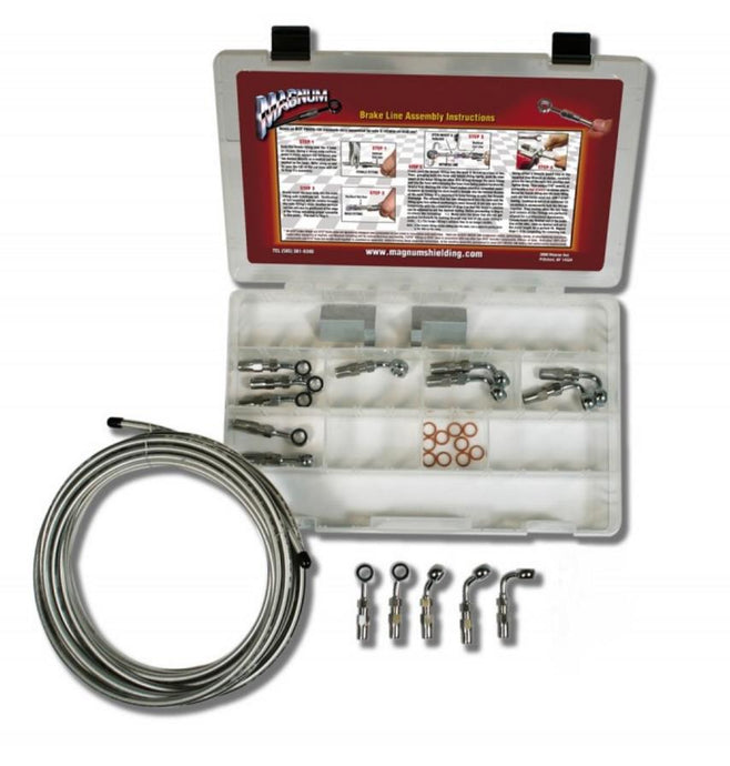 Magnum 399005 Build Your Own Brake Line Basic Builder Kit - Chrome