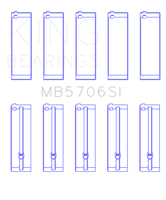 King Engine Bearings MB5706SI KING Main Bearings