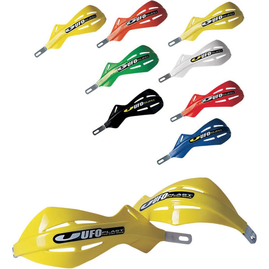 Ufo Plastics PM01632-070 Handguards with Aluminum Inserts for 7/8in. Handlebars - 00-14 CR Red