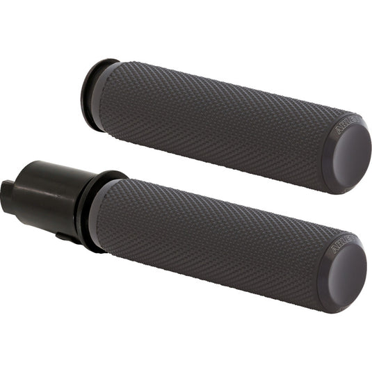 Arlen Ness 500-050 Knurled Grip - Black Anodized