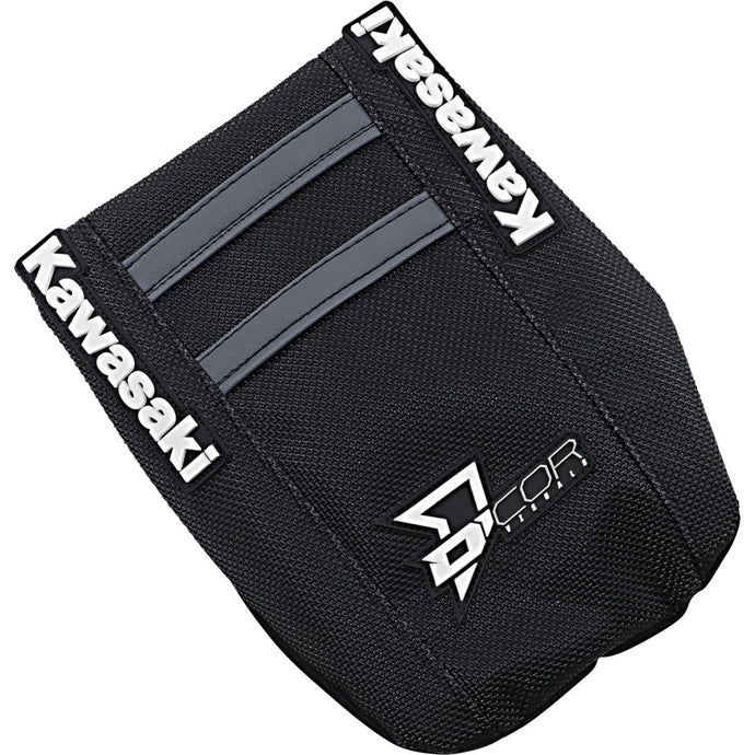 Dcor 30-20-481 Factory Reinforced Seat Cover - Black Sides/Black Top with Gray Ribs
