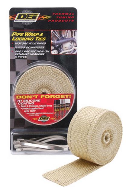 Dei 901122 Exhaust Wrap and Tie Kit - Tan