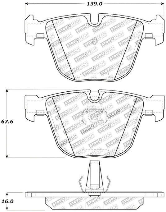 Stoptech 308.09190 ST Street Brake Pads