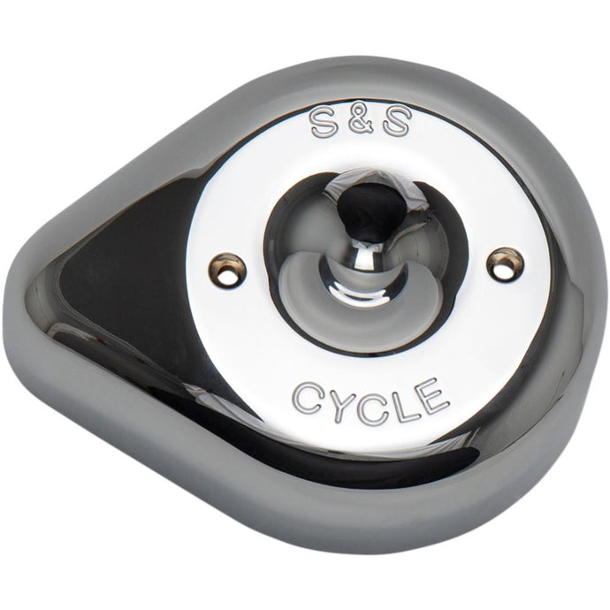 S&S Cycle 170-0530 Stealth Air Cleaner Covers - Teardrop - Chrome