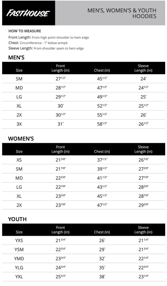 Fasthouse Stray Pullover Womens Hoodie (X-Large, Dark Gray)