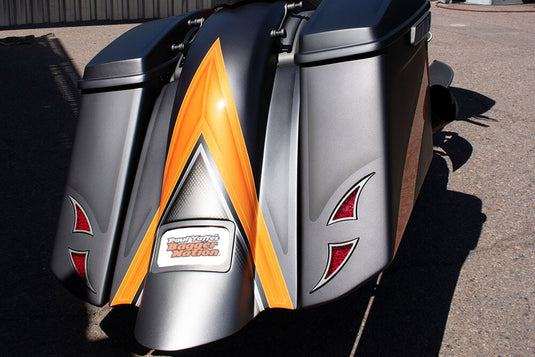 Bagger Nation BOLTS-TB-C Thunder Bolt Led Taillight - 16mm - Chrome
