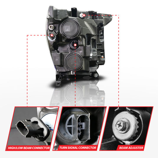Anzo 111594-L ANZ LED/Projector Headlights