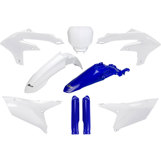 Ufo Plastics YAKIT326F@222 Complete Body Kit - White/Blue