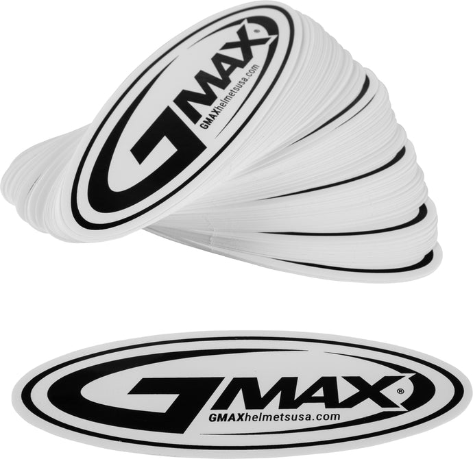 G-Max 72-9985 5in Sticker GMAX Helmets Logo - 100pk