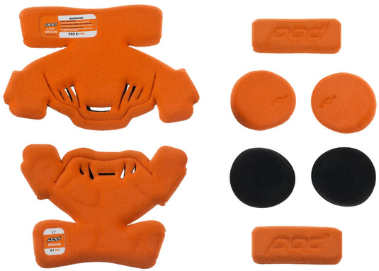 Pod K1 MX Knee Brace Pad Youth Set - Left - Md - Orange