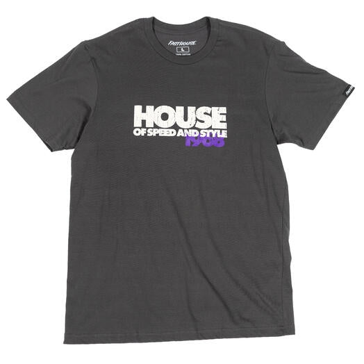 Fasthouse The House SS T-Shirt (Large, Black)