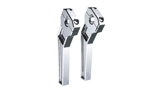 Todds Cycle TD-R22-08 1-1/8in. Pullback Handlebar Riser Kit - 8in. Rise - Chrome