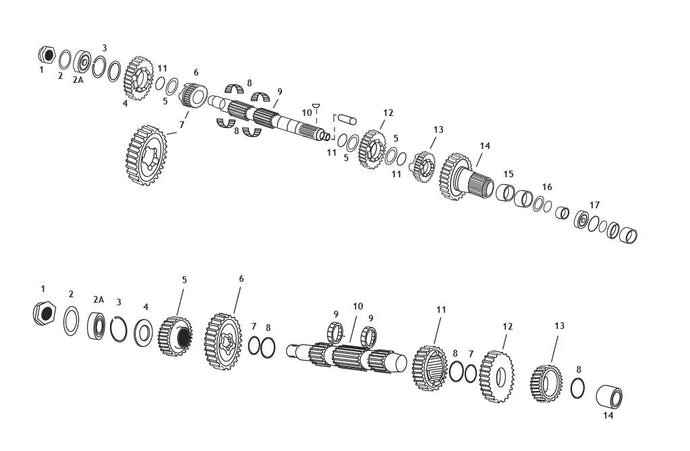 Eastern Motorcycle Parts A-35076-79 Spacer for 5-Speed Big Twin Mainshaft and Countershaft (Ref #2)