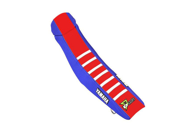 Dcor 30-50-477 Factory Reinforced Seat Cover - Blue/Red/White Ribs