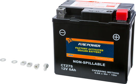 Fire Power CTZ7S Factory Activated Maintenance Free Sealed Battery