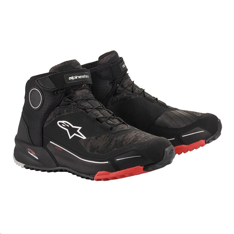 Alpinestars CR-X Drystar Riding Shoes Black/Camo/Red Black
