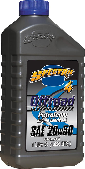Spectro 310257 Premium Offroad Petroleum 4T - 20W50 -1lt. -12/Case