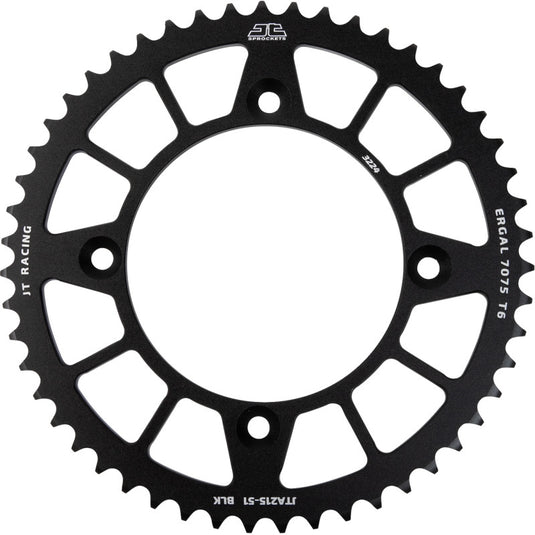 Jt Sprockets JTA215.51BLK RaceLite Aluminum Rear Sprocket - 51T - Black