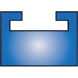 Kimpex 400591 Colored Slide - Style 15 - 57-1/4in. L - White
