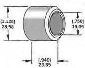 Harddrive 339281 3/4in. Axle Spacers - .940in. W - Chrome