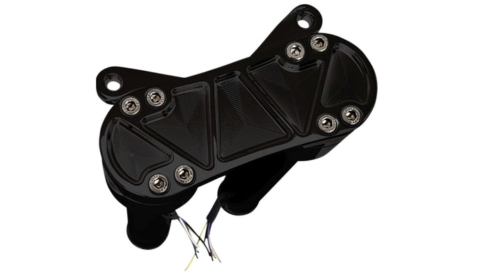 Accutronix HR2210-MB 1 1/8in. Bandit Riser Kits With Gauge Mount Adapter - 10in. - Black