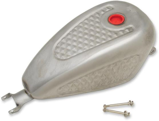 Drag Specialties 0701-0837 Custom Gas Tank - Fuel-Injected - Diamond Pattern Style