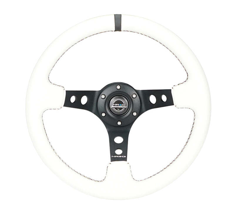 Load image into Gallery viewer, Nrg RST-006BK-WT-B NRG Steering Wheels - Reinforc
