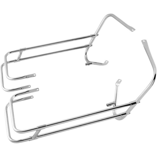 Drag Specialties 3501-1249 Saddlebag Guard/ Side Rail Kit - Chrome