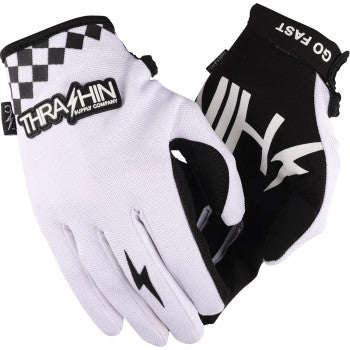 Load image into Gallery viewer, Thrashin Supply Company Go Fast Stealth Gloves (Small, White)
