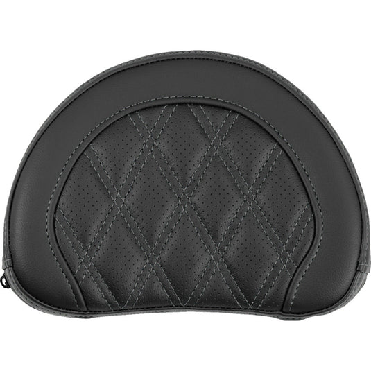 Saddlemen 051318402 Contoured Sissy Bar Pad for Roadsofa LS Seats - Gray Stitching