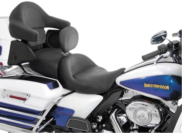 Mustang 79556 Super Touring One-Piece Vintage Seat with Driver Backrest
