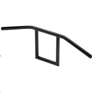 Biltwell Inc. 6006-2016 1in. Window Slotted Handlebar - Black Electroplated