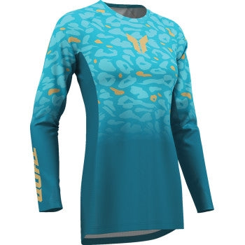 Thor Launchmode Spotted Womens Jersey (Small, Jade/Starlight)