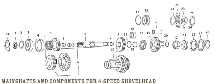 Eastern Motorcycle Parts A-35100-36 Bearing Housing for 4-Speed Big Twin (Ref# 4)