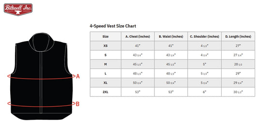 Biltwell Inc. 4 Speed Vest (Medium, Black)