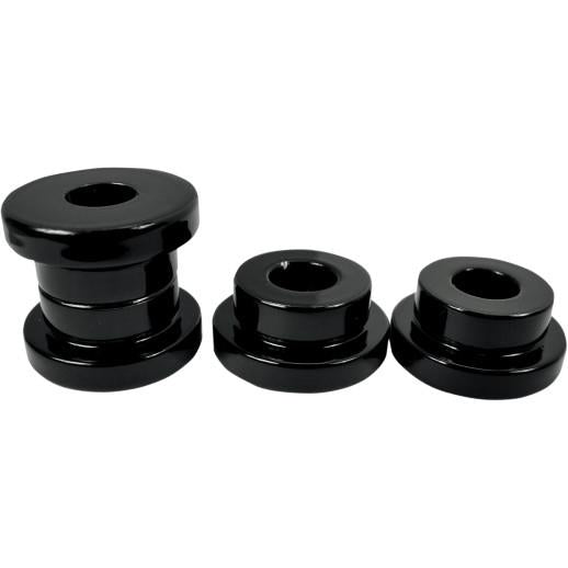 La Choppers LA-7400-50B Solid Riser Bushings - Gloss Black