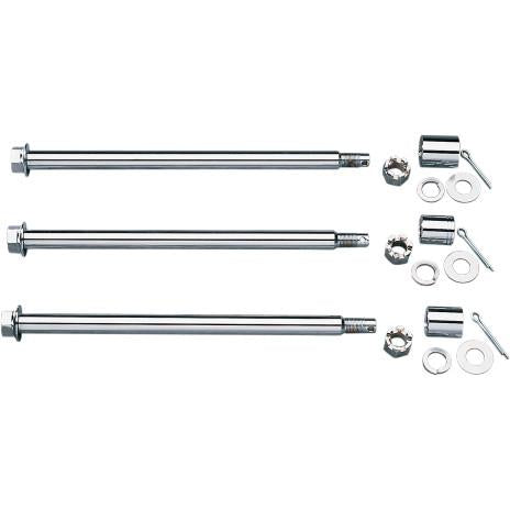 Drag Specialties DS-223049 Chrome Axle Kit - Rear