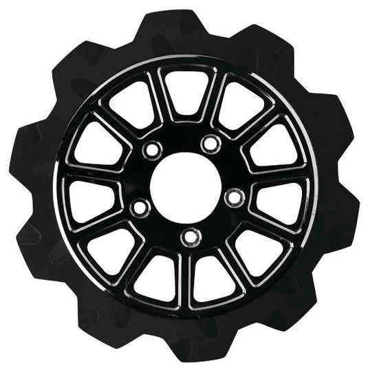 Lyndall Racing Brakes 2103-1133 Crown Cut 9-Spike Racing Rotor - 11.8in. - Black