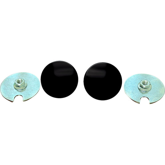 La Choppers LA-9001-02M Fairing Mirror Hole Plugs - Matte Black