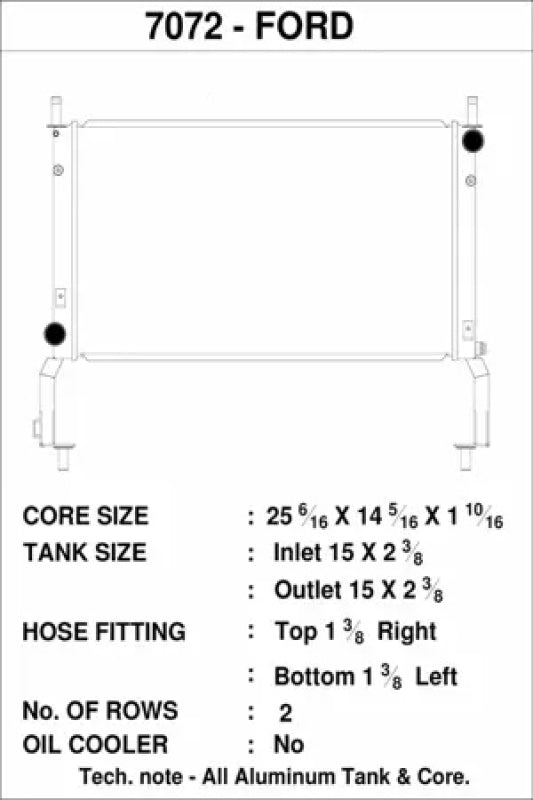 Load image into Gallery viewer, Csf 7072 CSF Radiators - Aluminum
