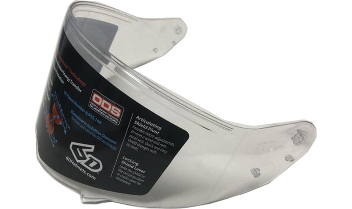 6D Face Shield for ATS-1R Helmet - Clear