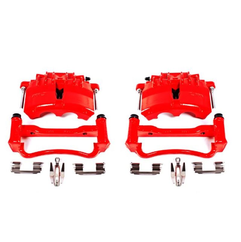 Load image into Gallery viewer, Powerstop S4838 PSB Red Calipers

