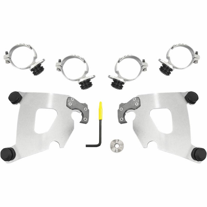 Memphis Shades MEK2015 Trigger-Lock Mount Kit for Cafe Fairing - Polished