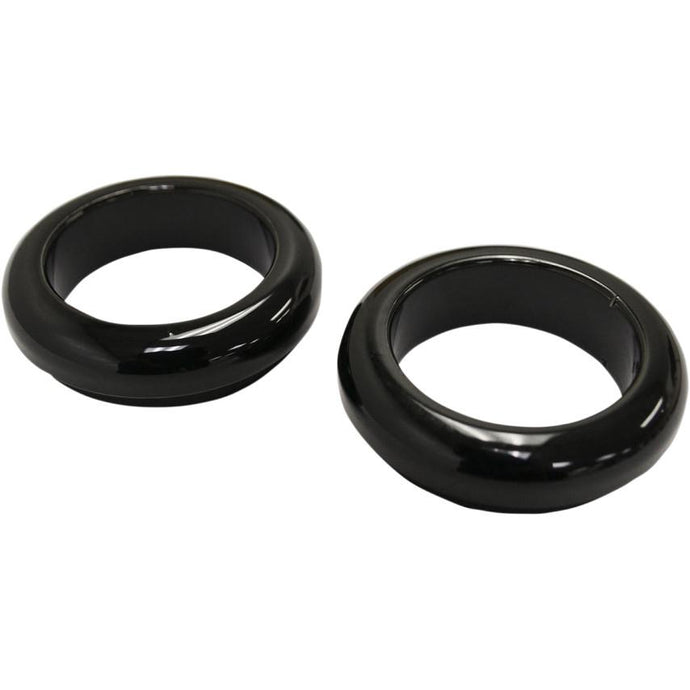 La Choppers LA-7503-39B Fork Dust Covers - 39mm - Gloss Black
