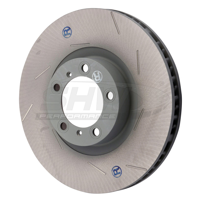 Load image into Gallery viewer, Shw Performance PFR39722 SHW Slotted Monobloc Rotors
