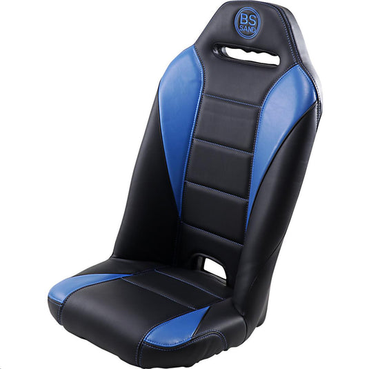 Bs Sand ROXBLUPOC Front Bucket Seat with Pocket - Black and Blue