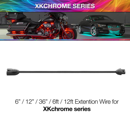 Xkglow XK-4P-WIRE-6 XKG Moto Extension Wires