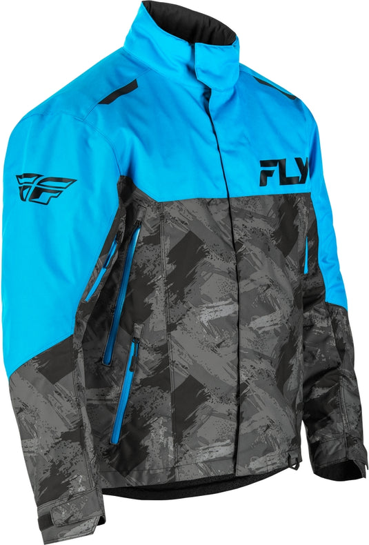 Fly Racing SNX Pro Jacket (Small, Blue/Black)