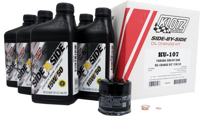 Klotz Lubricants KU-107 SXS Oil Change Kit - 15W/50